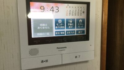 瑞穂市生津にてドアホン取替